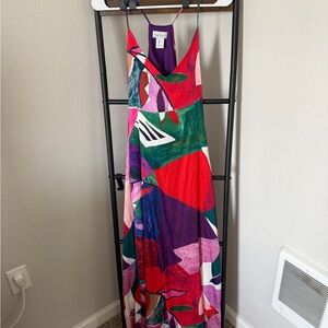 Nicole Miller Vibrant Multicolor Maxi Dress